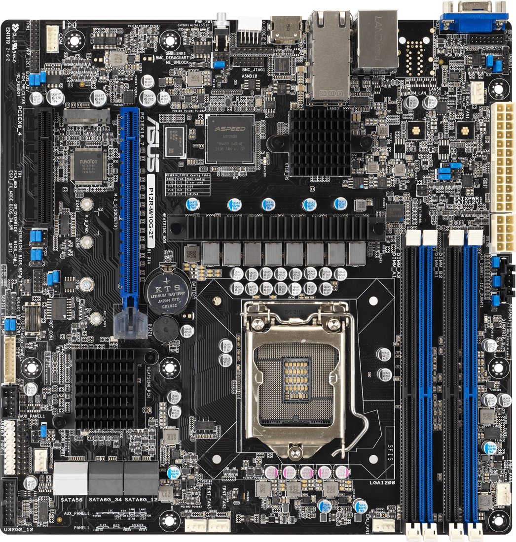 

Материнская плата ASUS P12R-M-10G-2T