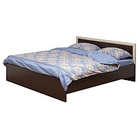 Кровать Олмеко 21.54-01 с настилом (венге/дуб линдберг)