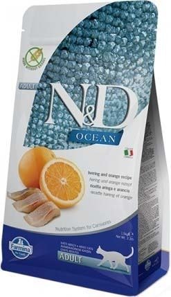 

Сухой корм для кошек Farmina N&D GF Ocean Cat Herring & Orange (Сельдь с апельсином) 10 кг