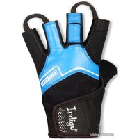 Перчатки для фитнеса Indigo SB-16-8128 (L, черный/синий)
