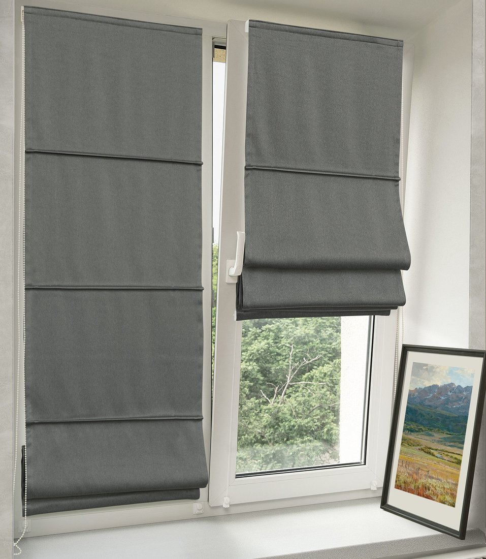 

Римская штора Delfa Мини Cunda СШД-01М 553/278 (73x160, серый)