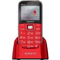 Кнопочный телефон Maxvi B6ds up (красный)
