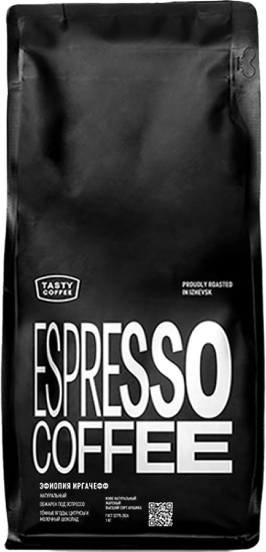 Кофе Tasty coffee Эфиопия Иргачефф моносорт эспрессо 1 кг