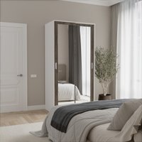 Шкаф-купе Кортекс-мебель Лагуна ШК01-02 (белый/орех элия)