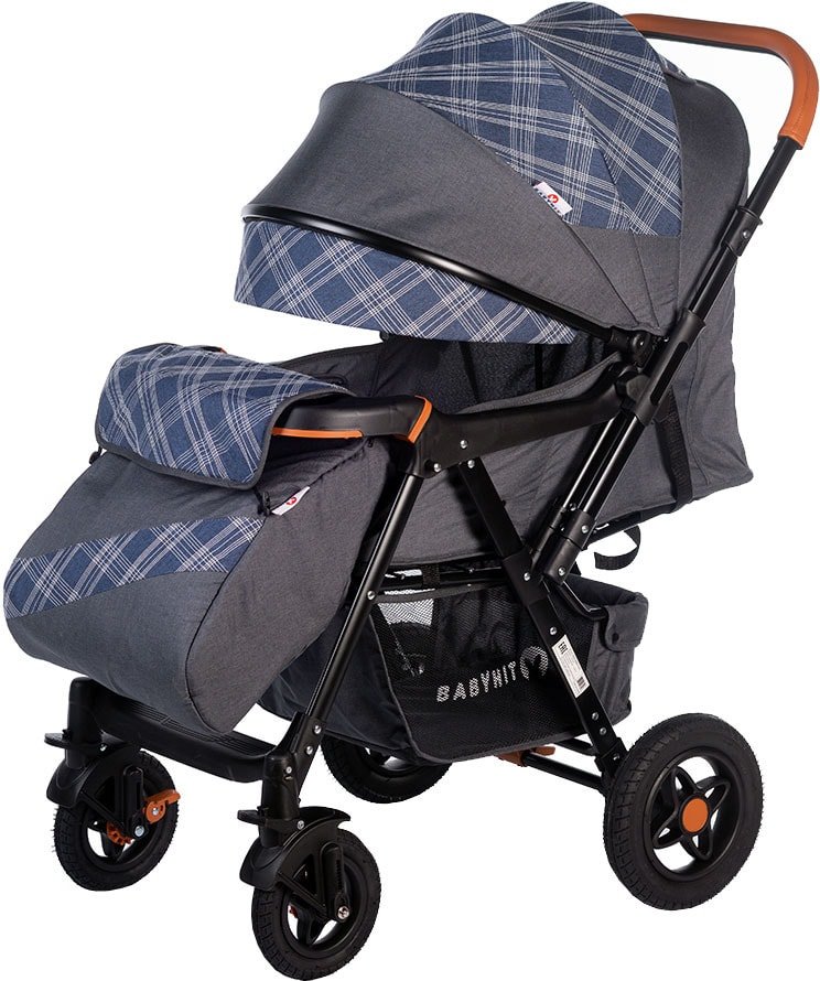 

Коляска прогулочная «книга» Babyhit Sense Plus (серый/темно-синий)