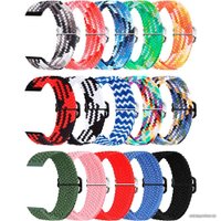 Ремешок Rumi Wick из плетеного нейлона для Huawei Band 7 (цитрусовый микс)