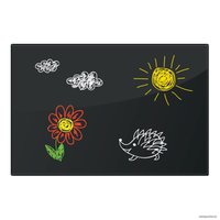 Магнитно-маркерная доска BRAUBERG стеклянная 60х90 см (черный)