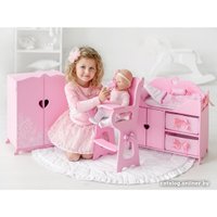 Стульчик для кукол Leader Toys Diamond Princess для кормления 72119 (розовый)