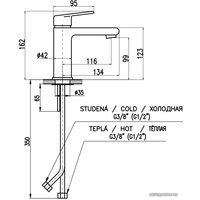 Смеситель Slezak RAV Колорадо CO128.5 (хром)