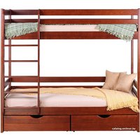 Двухъярусная кровать НЗК Карина двухъярусная 100x200 (ясень)