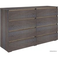 Комод Кортекс-мебель Бари 160 8ш (береза/береза/дуб сонома)