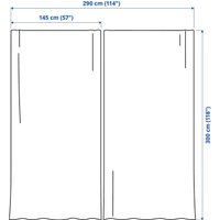 Комплект гардин Ikea Stenfro 00594888