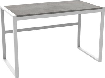 Стол TMB Loft Илон разборный 1500х800 18 мм (бетон чикаго светло-серый/белый)
