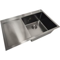 Кухонная мойка Stellar Decor S6550NB-R-D (нано черный)