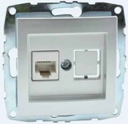 

Розетка компьютерная Mono Electric 500-001905-125 (White)