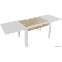 Кухонный стол Трия Хьюстон тип 4 (белый/дуб крафт золото)