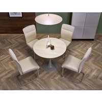 Кухонный стол Halmar Tolio 90/76 (травертин/кашемир)