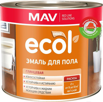 Эмаль MAV Ecol ПФ-266 2кг (желто-коричневый)