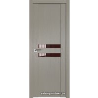 Межкомнатная дверь ProfilDoors 2.03XN L 80х200 (стоун, стекло lacobel коричневый лак)