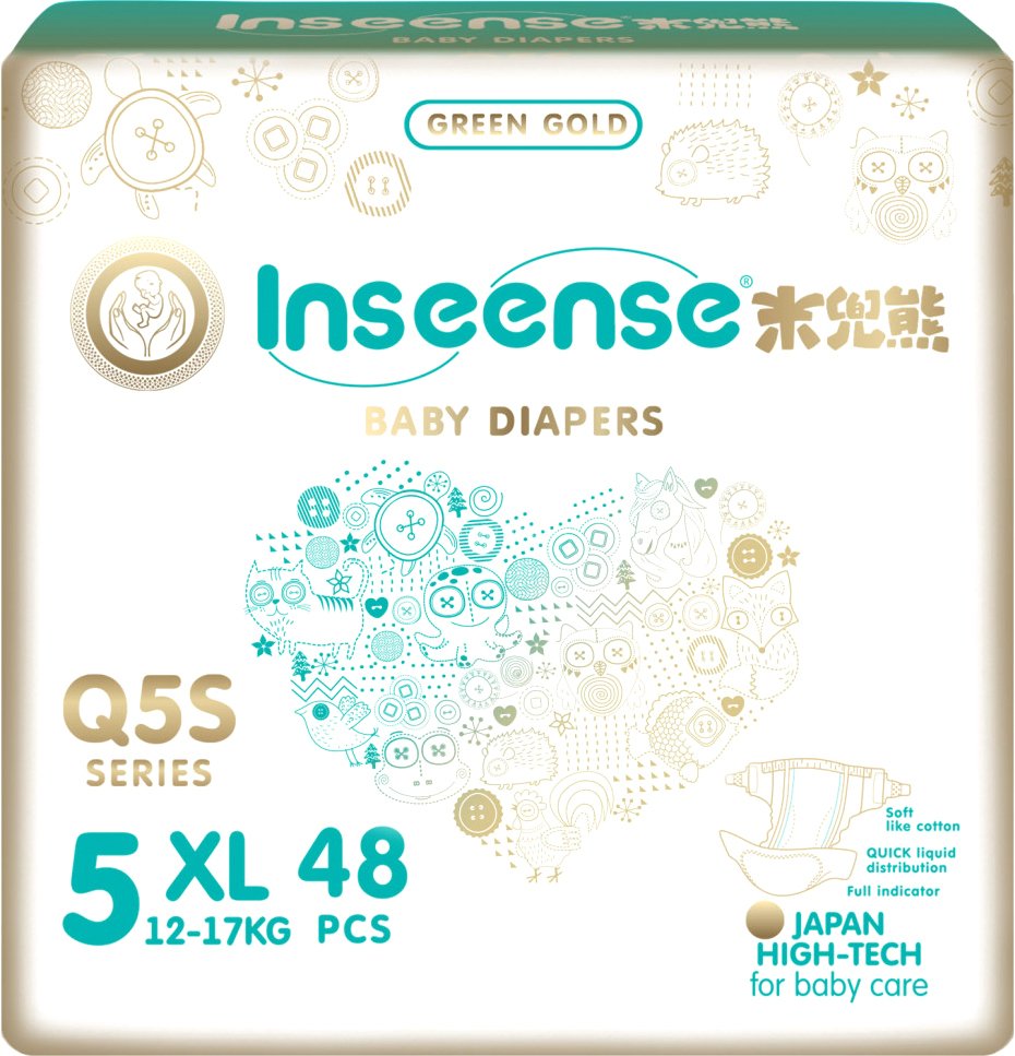 

Подгузники Inseense Q5S XL 12-17 кг Ins72775 (48 шт)