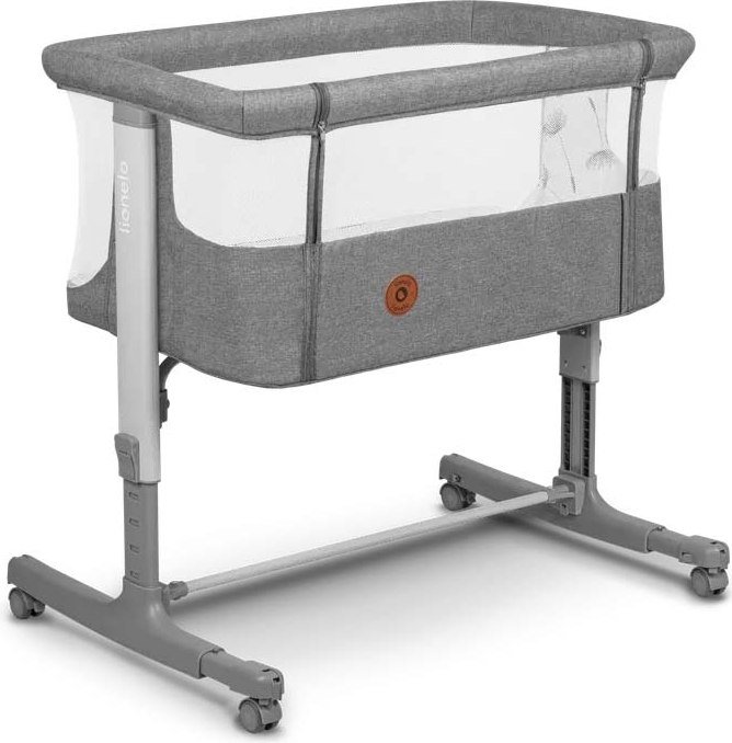 

Приставная детская кроватка Lionelo Aurora (grey concrete)