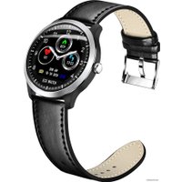 Умные часы Lemfo N58 (черный, кожа)