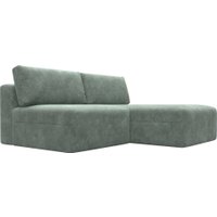 Угловой диван Лига диванов Лига-060 НПБ угол универсальный 129509 (велюр Brut 08 зеленый)
