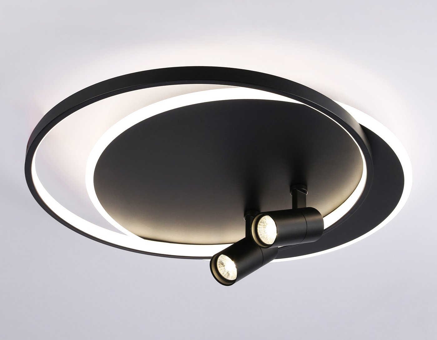 

Припотолочная люстра Ambrella light FL51393/1+2 BK