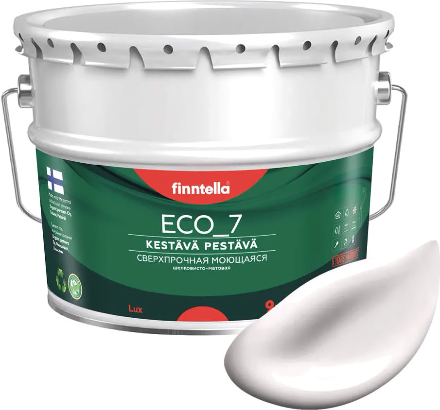 

Краска Finntella Eco 7 Maito F-09-2-9-FL112 9 л (молочно-белый)