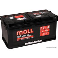 Автомобильный аккумулятор MOLL M3 plus K2 83110 (110 А·ч)