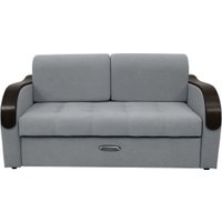 Диван Сириус Лидер-1 ППУ 185x110 (Eva 09 велюр светло-серый)