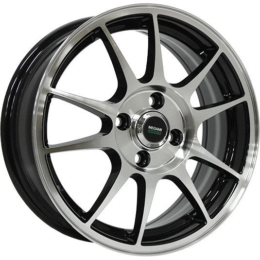 Литые диски Megami MGM-5 15x6 4x100мм DIA 54.1мм ET 46мм BKF