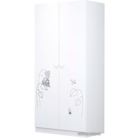 Шкаф распашной Polini Kids French 1230 Amis 0001588.9 (белый)