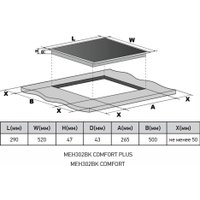 Варочная панель Meferi MEH302BK Comfort