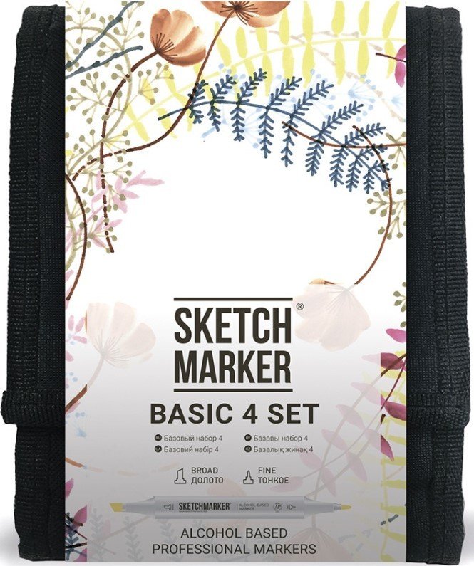 

Маркер художественный Sketchmarker Basic 4 12bas4 (12 шт)