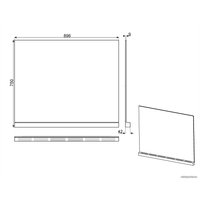 Фартук Smeg KITC9X9-1