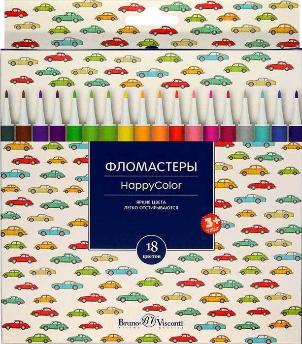 

Фломастеры Bruno Visconti Happycolor 32-0025 (18 цв)