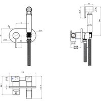 Унитаз напольный Lauter W224 2110224 + гигиенический душ Mist 21TZ221CH (горизонтальный выпуск)