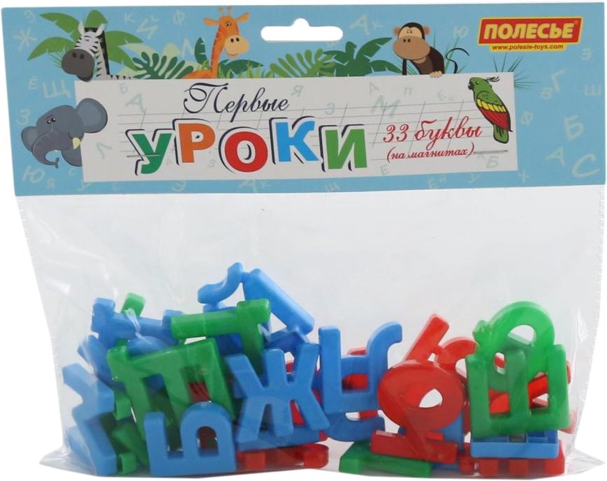 

Алфавит Полесье Первые уроки (33 буквы, магнит)