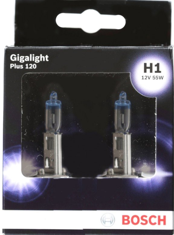 

Галогенная лампа Bosch H1 Gigalight Plus 120 2шт [1987301105]