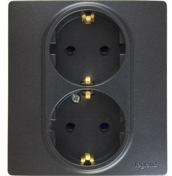 Розетка Legrand Etika 672633 (антрацит)