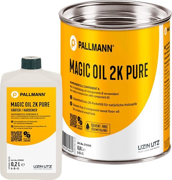 Масло Pallmann Magic Oil Pure 2К (1 л, натуральное дерево)