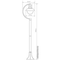 Садовый светильник Elektrostandard Talli F GL 3002F (брауни)