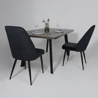 Кухонный стол Мамадома Leon lux radial-160 раздвижной 160-205х90 (дымчатая керамика/чёрный)