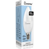 Светодиодная лампочка SmartBuy SBL-C37-15-40K-E14
