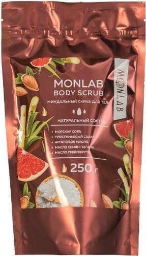 Monlab Миндальный скраб для тела Body Scrub 250 г