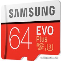 Карта памяти Samsung EVO Plus microSDXC 64GB + адаптер