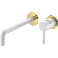 Смеситель Boheme Uno 465-WG (белый/золотой)