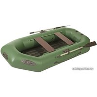 Моторно-гребная лодка Лоцман Стандарт 240 ВНД (зеленый)