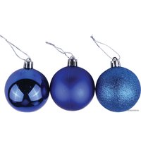 Елочная игрушка Золотая сказка синий 590872 6 шт